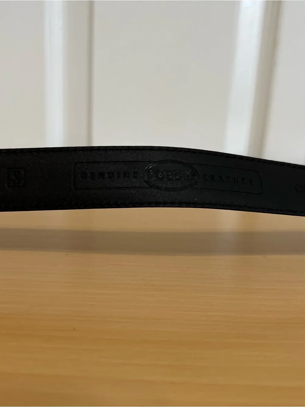 Fossil Women’s Black Leather Belt with Rope Buckle Size Small